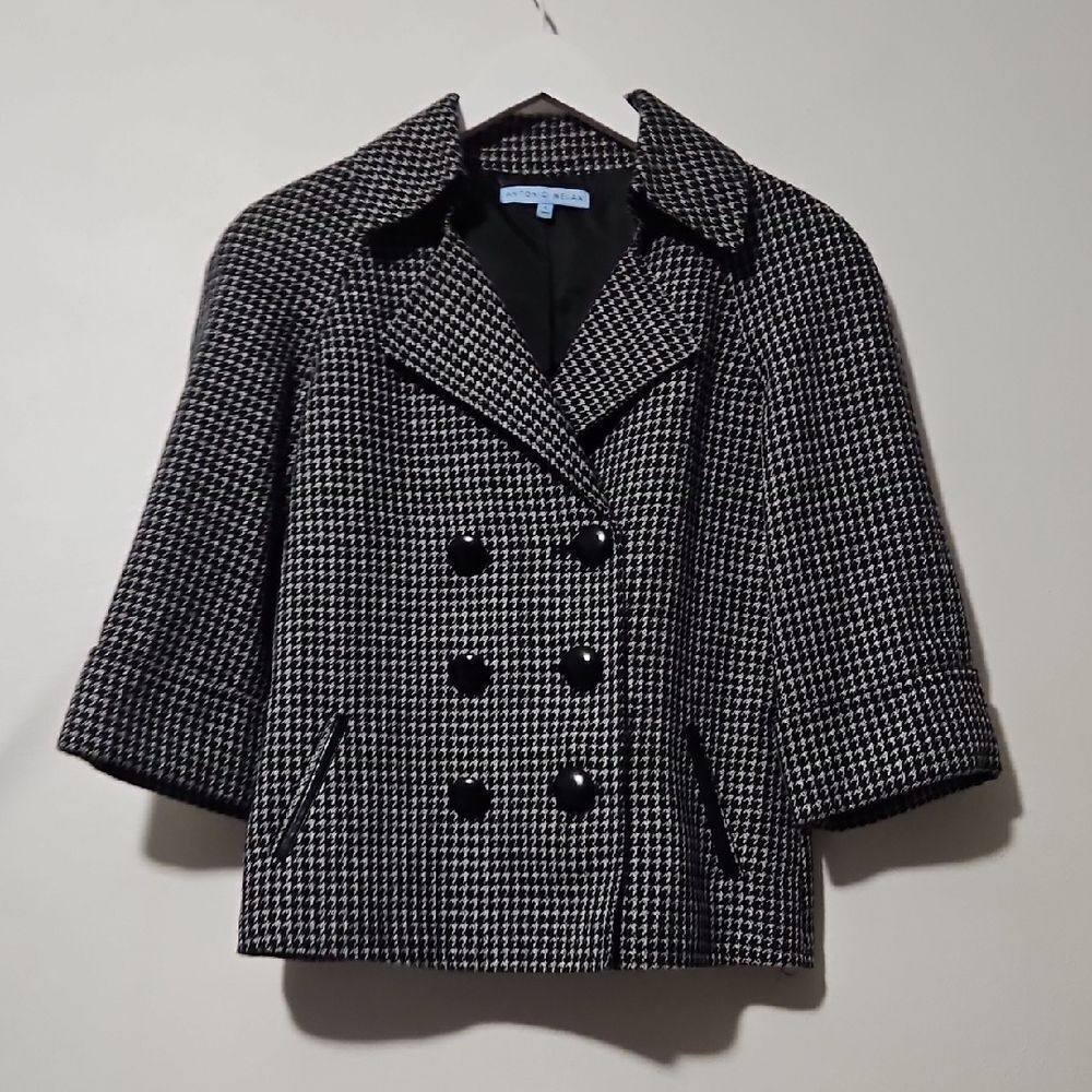 ANTONIO MELANI Black and White Blazer 4